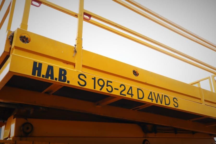 HAB S195-24 D4WDS Diesel, 4x4 Drive, 19.5m Working Hei