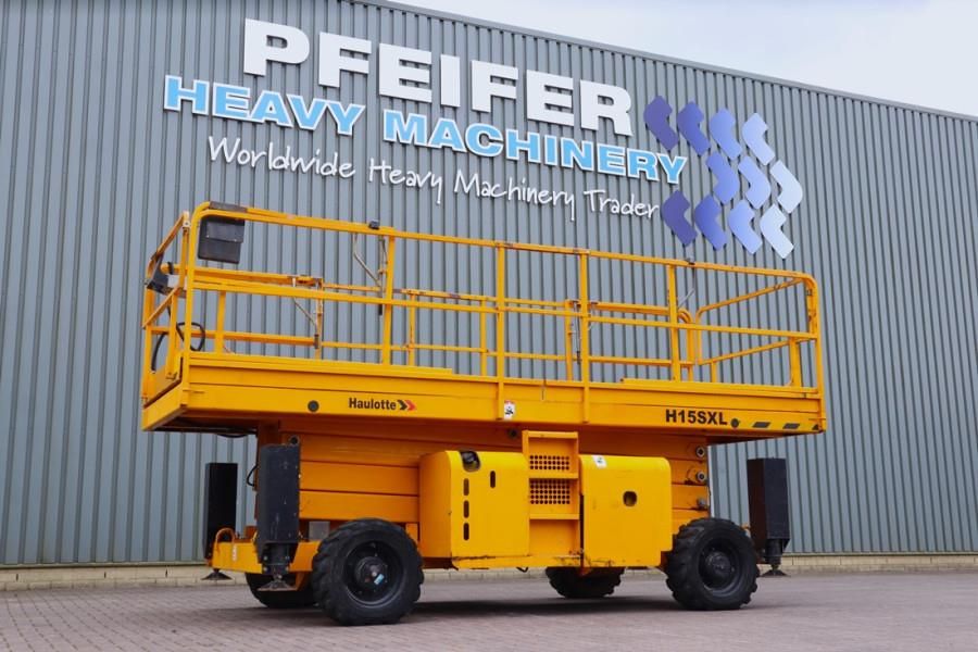 Haulotte H15SXL Diesel, 4x4 Drive, 15m Working Height, 500k