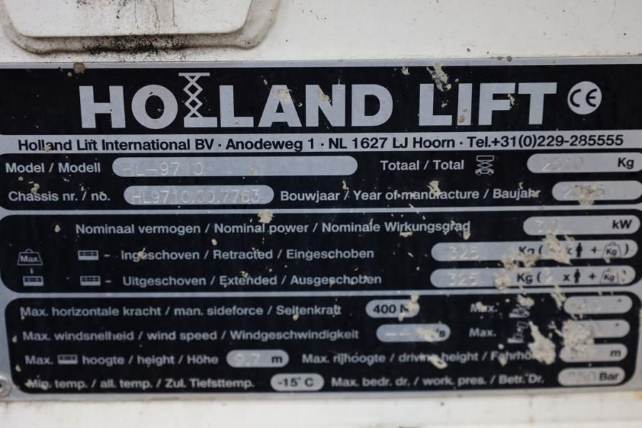 Holland Lift Ecostar HL-9710 Electric, 12m Working Height, 325k