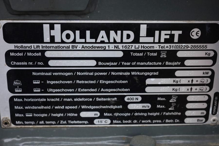 Holland Lift Ecostar HL-7814 Electric, 10m Working Height, 450k