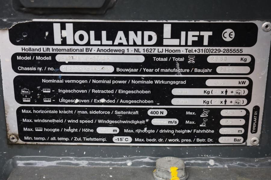 Holland Lift Ecostar HL-11812 Electric, 14m Working Height, 300