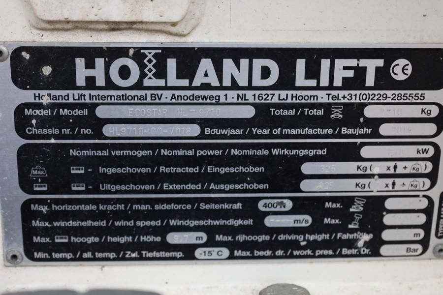 Holland Lift Ecostar HL-9710 Electric, 12m Working Height, 325k
