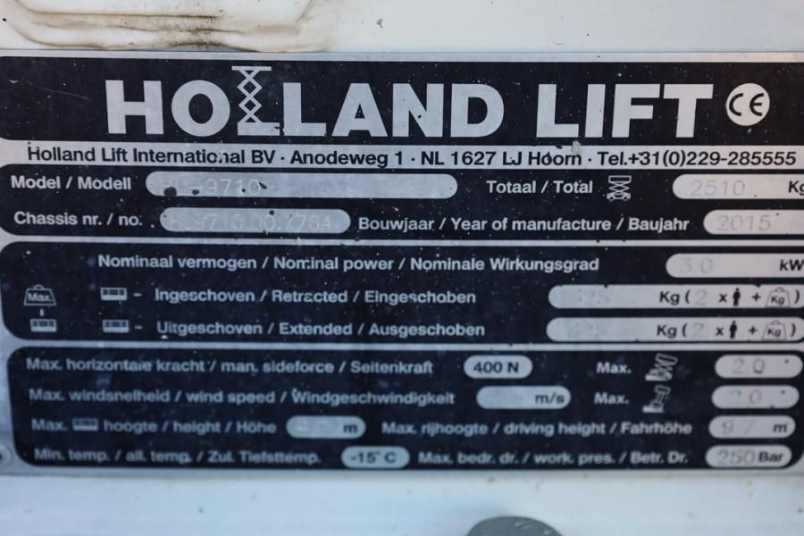 Holland Lift Ecostar HL-9710 Electric, 12m Working Height, 325k