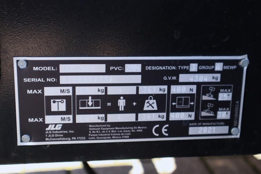 JLG ERT2669 Unused, Electric, 10m Working Height, 680k