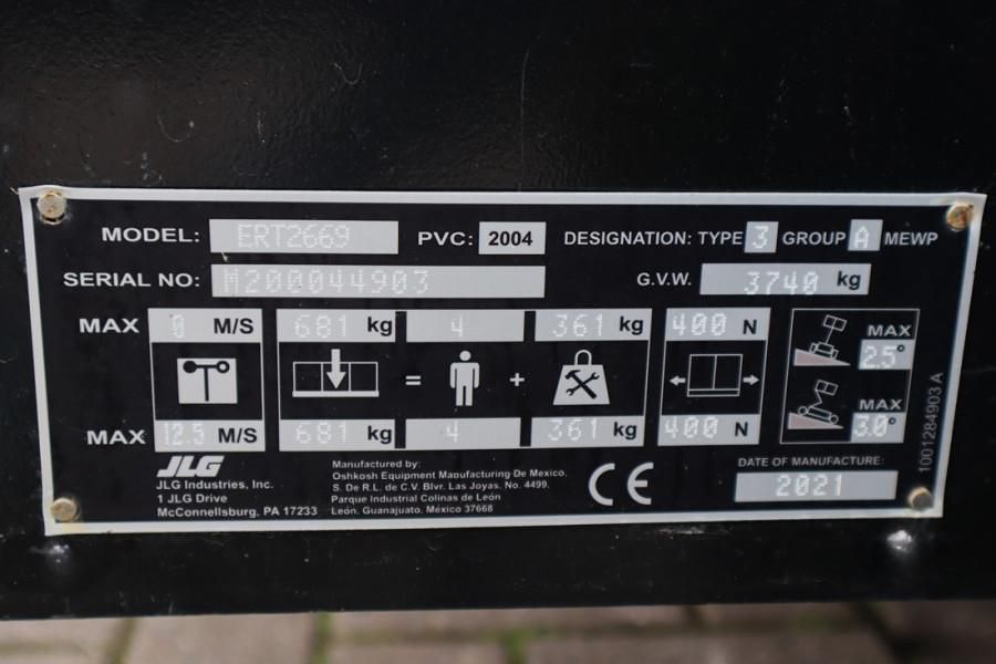 JLG ERT2669 Unused, Electric, 10m Working Height, 680k