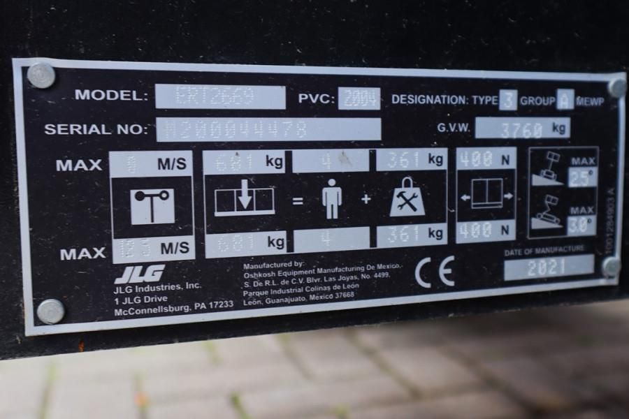 JLG ERT2669 Unused, Electric, 10m Working Height, 680k
