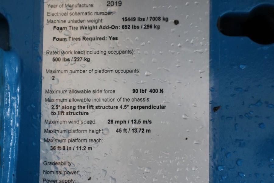 Genie S45 Valid inspection, *Guarantee! Diesel, 4x4 Driv