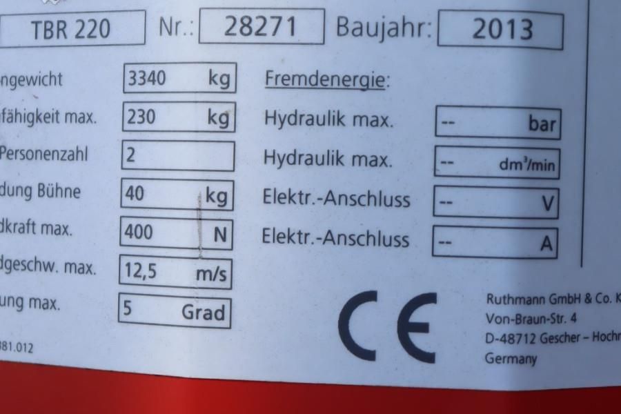 Ruthmann TBR220 Also Available For Rent, Driving Licence B/