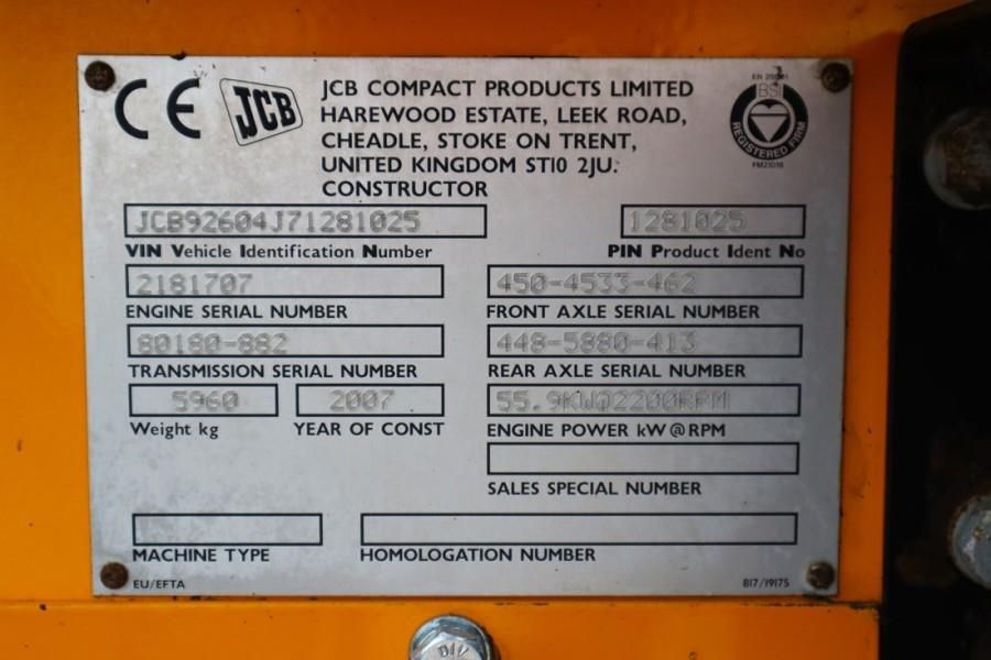 JCB 926 Valid inspection, *Guarantee! Diesel, 4x4 Driv