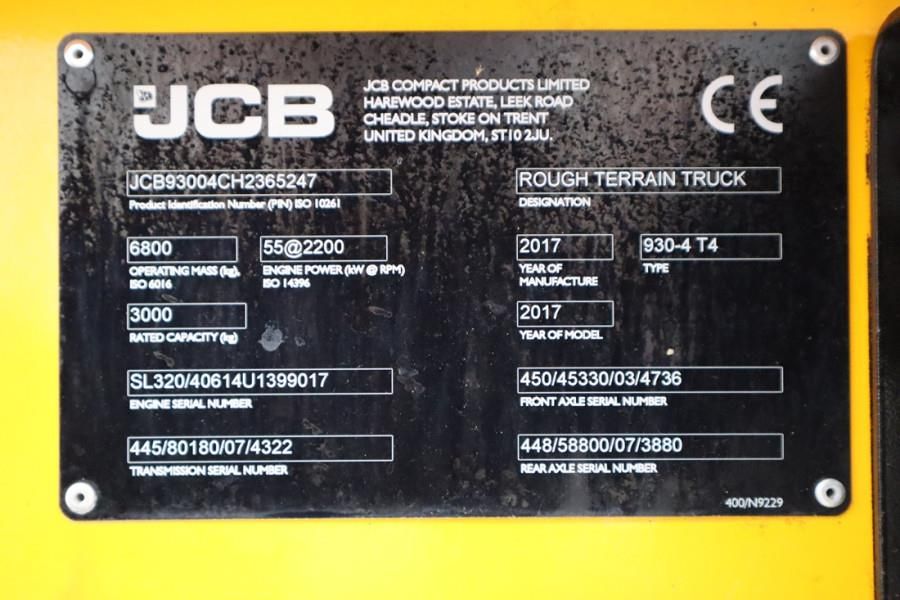 JCB 930-4 T4 Valid inspection, *Guarantee! Diesel, 4x4