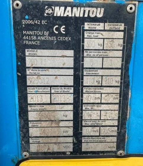 Manitou 280TJ telescoophoogwerker 28m Manitou