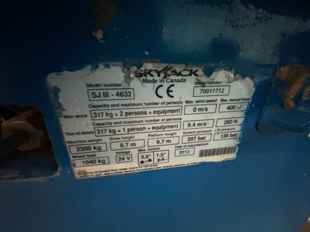 SkyJack SJ 4632 12m schaarlift skyjack schaarhoogwerker