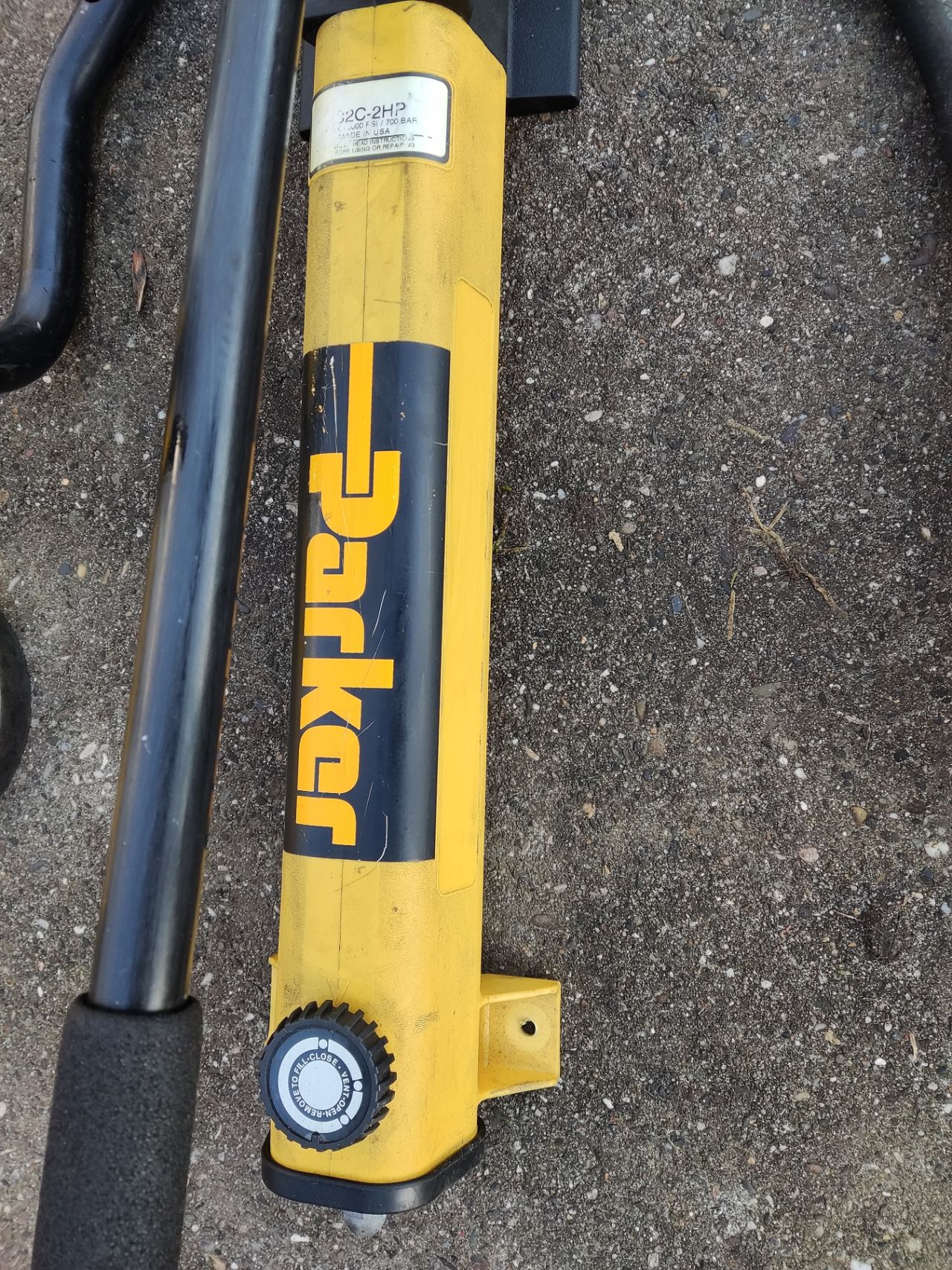 PARKER Karrykrimp slangenpers (type 82C-061L, 10.000 PSI)