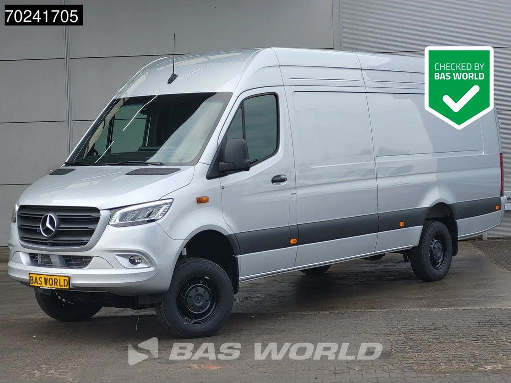 Mercedes Sprinter 319 CDI Automaat 4x4 190PK L4H2 XXL LED ACC Navi 360Camera 10'' MBUX CarPlay Parkeersensoren Euro6 4wd Allrad L4 Long 15m3 Klima