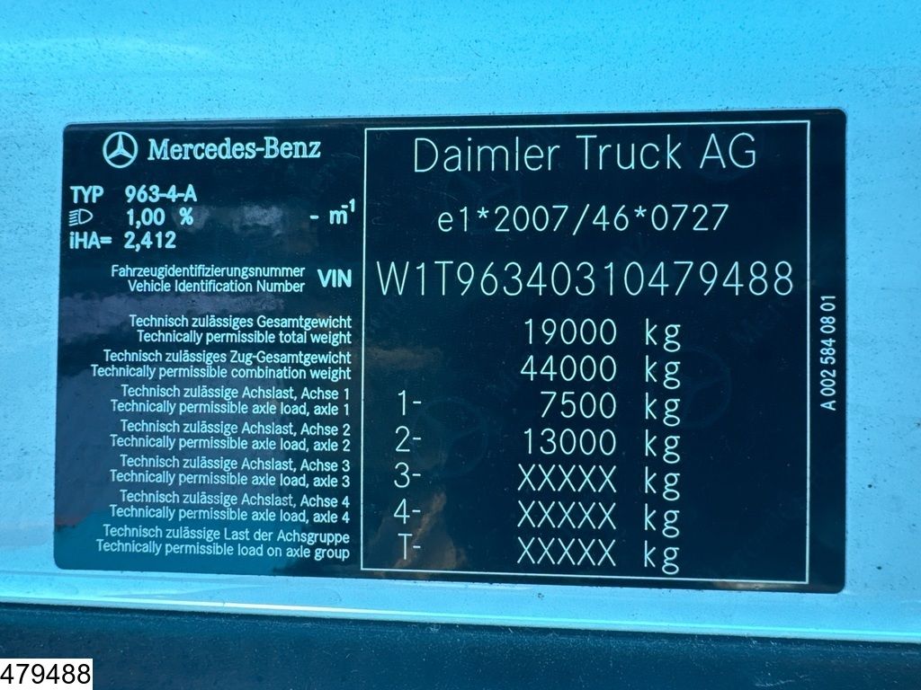 Mercedes Actros 1845 EURO 6, Standairco, Mirrorcams