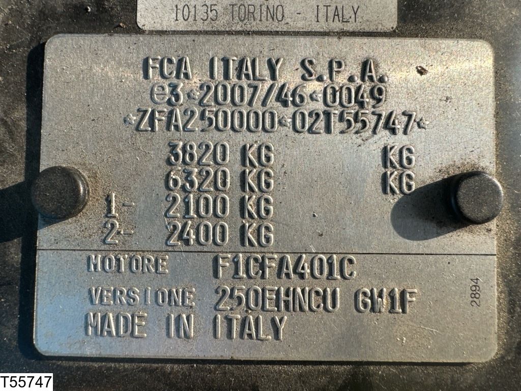 Fiat ? Ducato EURO 6, Petrol / CNG, Manual transmission