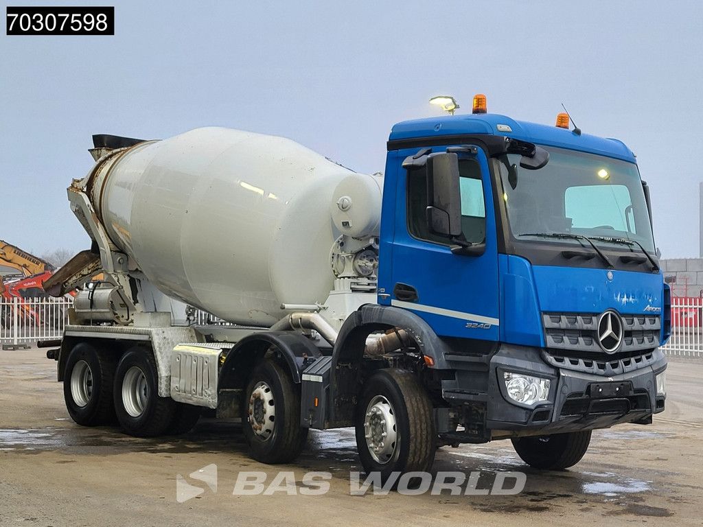 Mercedes Arocs 3240 8X4 9m3 Stetter Mixer Steel suspension Automatic Euro 6