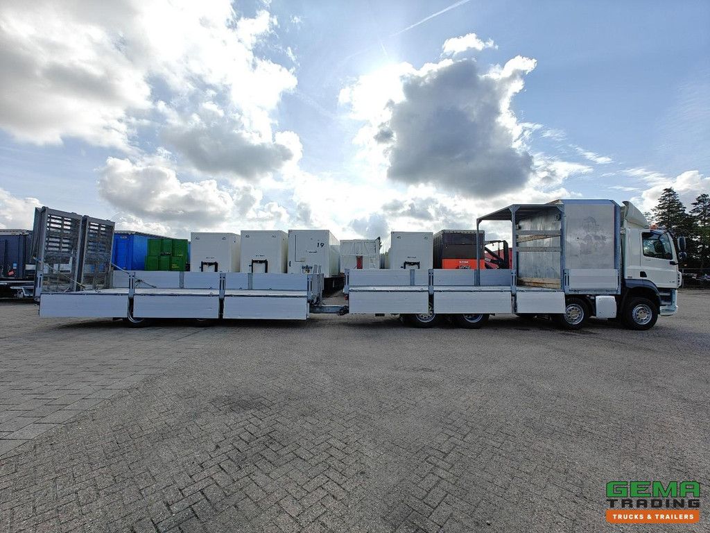 DAF CF 430 FAX 8x2/6 Day Cab Euro6D - Maschinentransporter + 2-Achs-Anhänger - Hydraulische Rampen - Abnehmbarer 10.000L Wassertank - 20.000km! Original