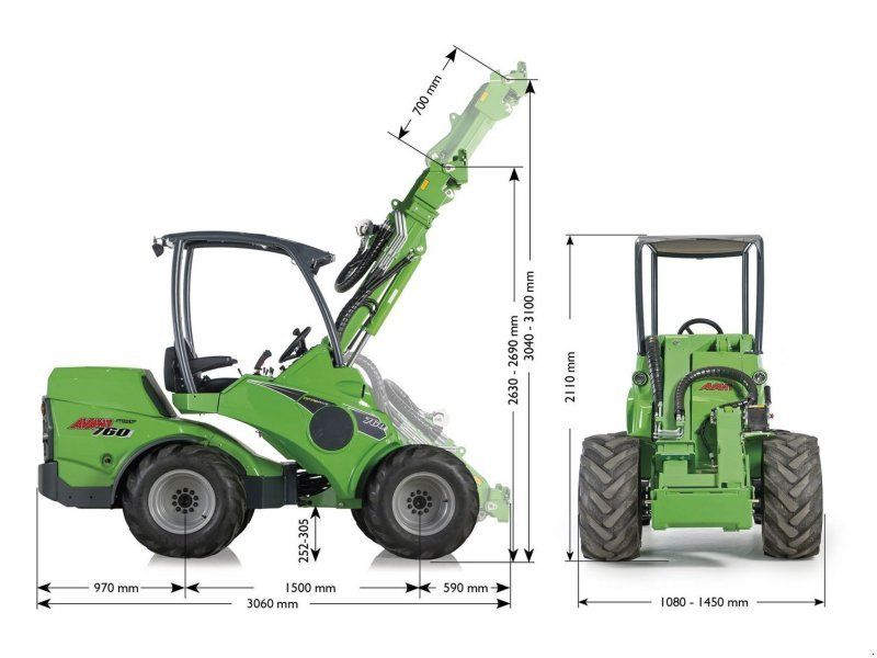 Avant 760i Multifunktionslader mit GT Kabine