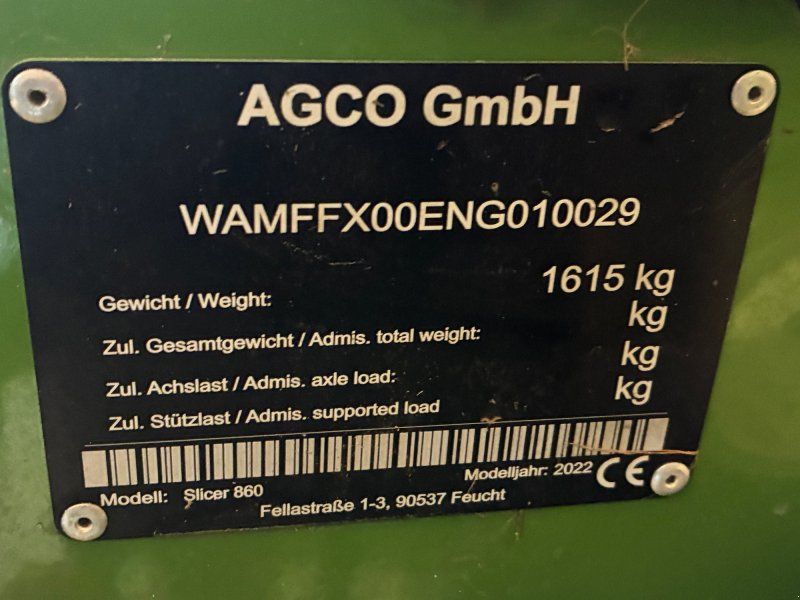 Fendt Slicer 860