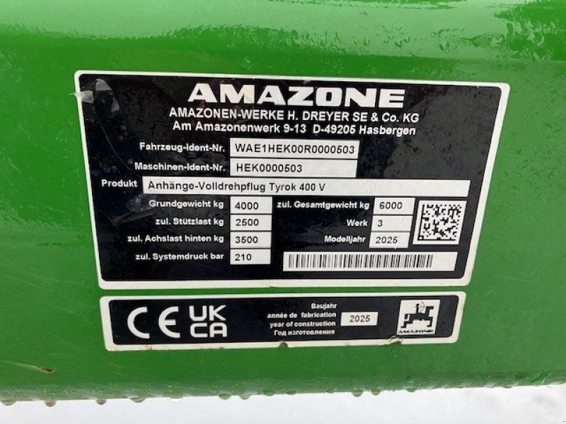 Amazone Anhänge-Volldreh Tyrok