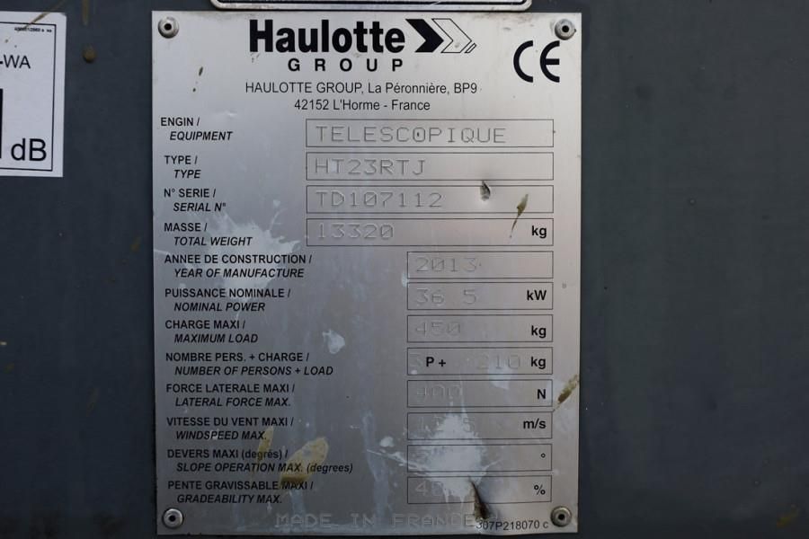 Haulotte HT23RTJ PRO Diesel, 4x4x4 Drive, 22.5 m Working He