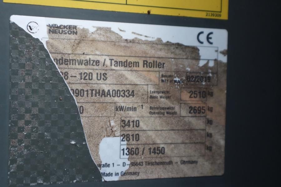 Wacker Neuson RD28-120 Diesel, Front And Rear Vibrating Smooth D