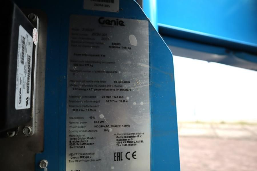 Genie Z60/37FE Valid Inspection, *Guarantee! Hybrid, 4x4