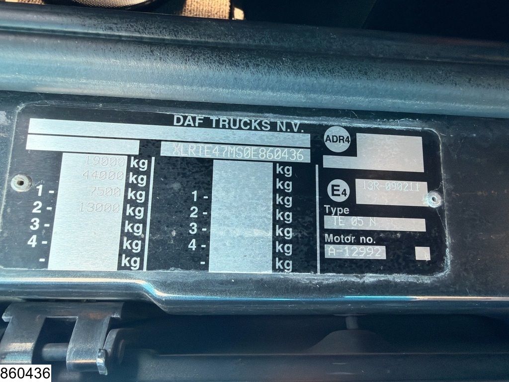 DAF XF 510 EURO 5, PTO, Hydrauliek, Standairco