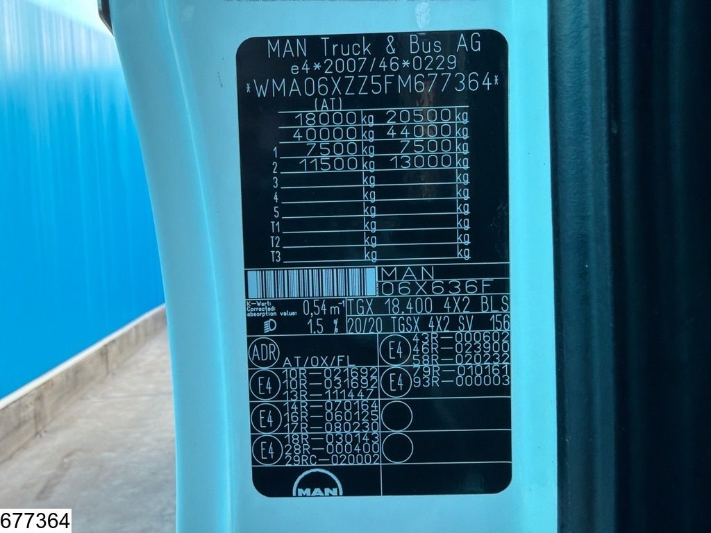 MAN TGX 18 400 EURO 6, Standairco