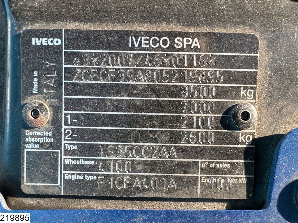 Iveco Daily Daily 35 NP EURO 6, CNG, Manual transmission