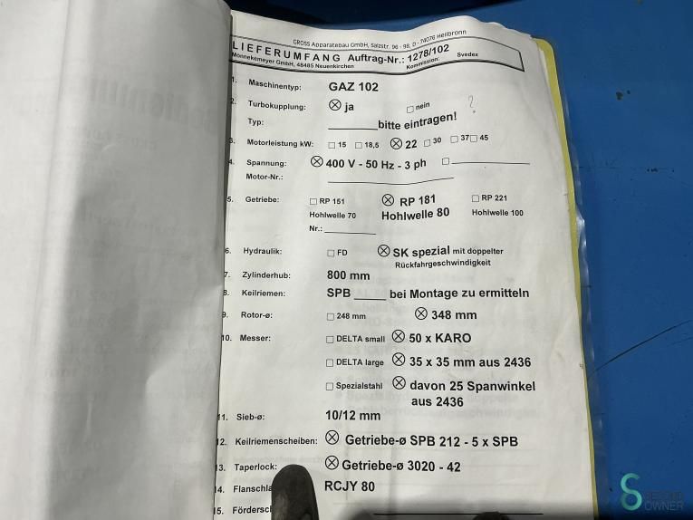 Shredders Gross GAZ 102