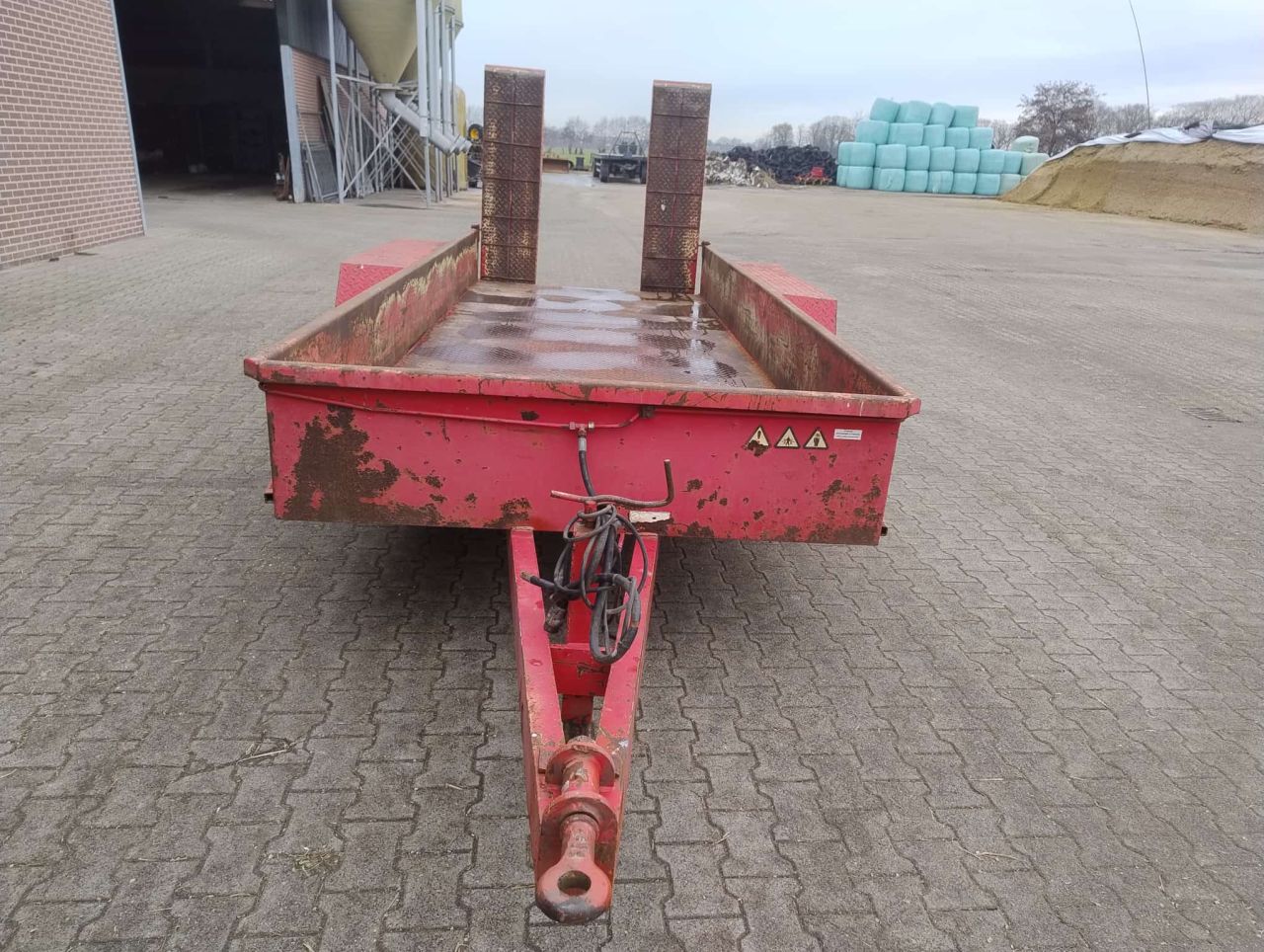 Machinetransporter opriijwagen inrijwagen dieplader