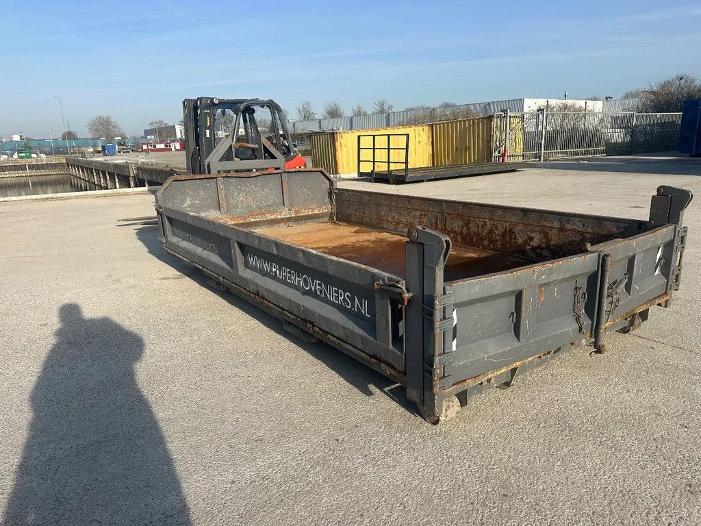 AJK Hydraulische zij kiep klep container