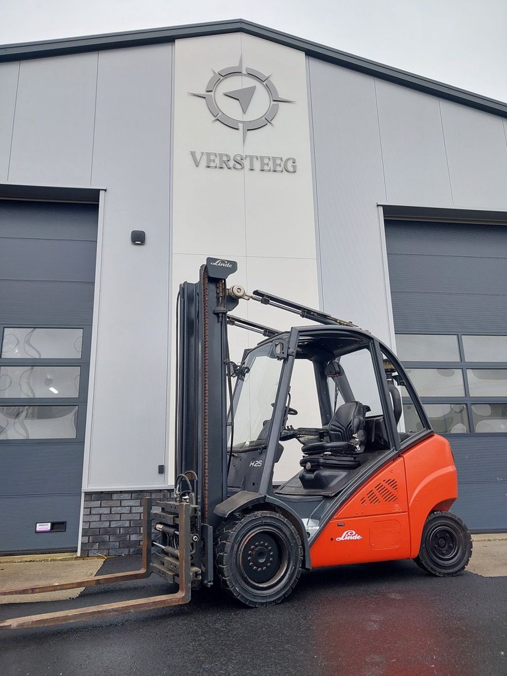 Linde H25D met vorkenversteller