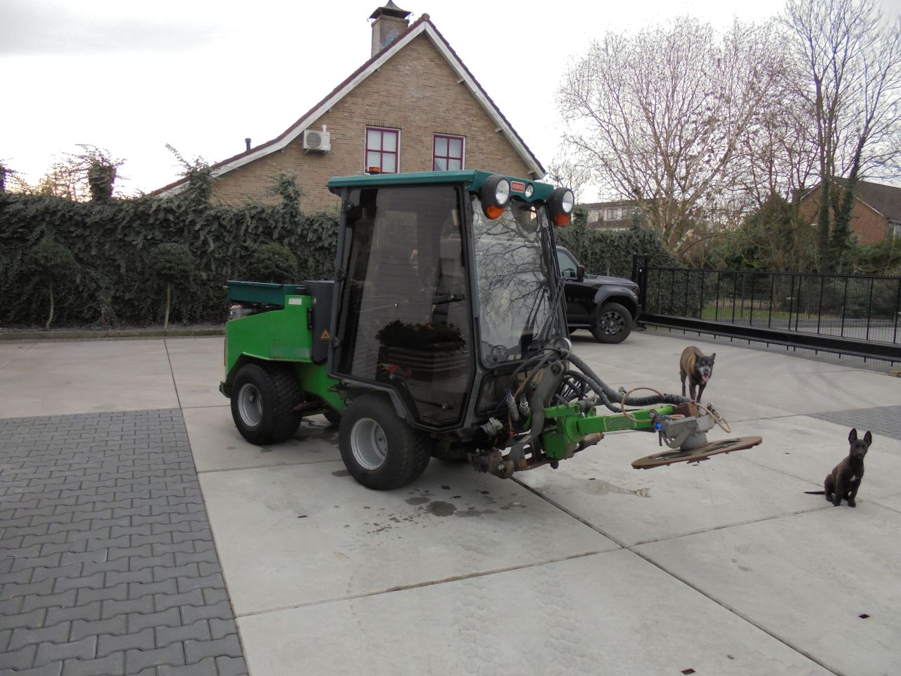 Nimos met onkruidborstel