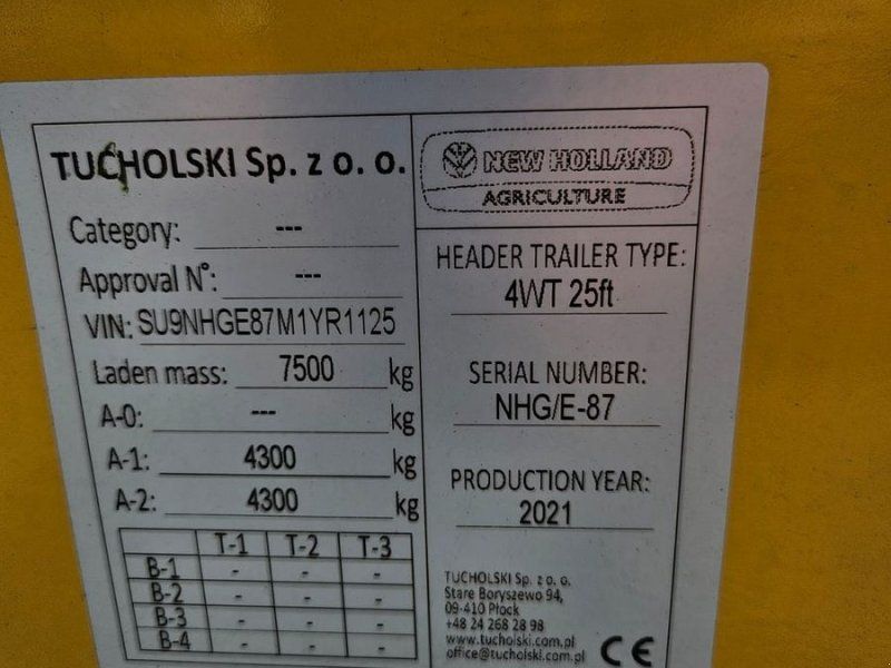 New Holland 4WT 25ft 7,6m