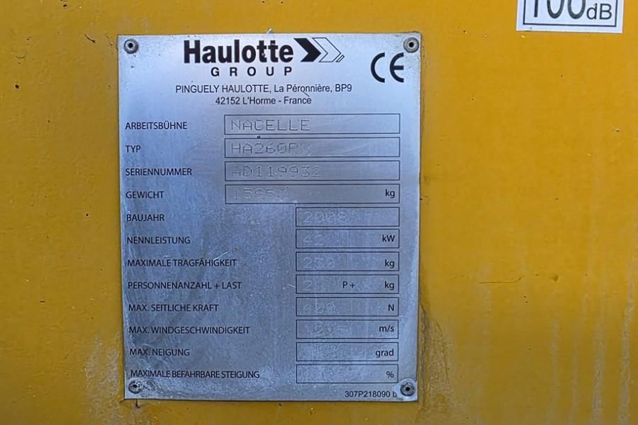 Haulotte HA260PX Diesel, 4x4x4 Drive, 25.6m Working Height,