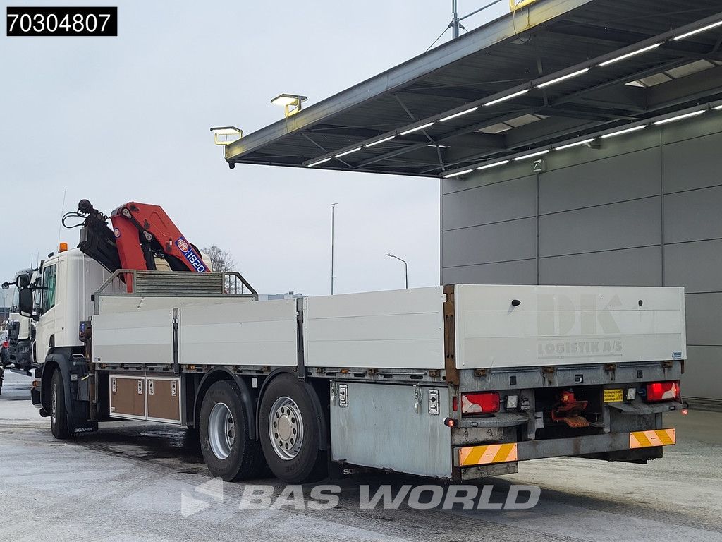 Scania P P360 6X2 HMF 1820-K4 Crane rotator Lift+steering axle Automatic Euro 6