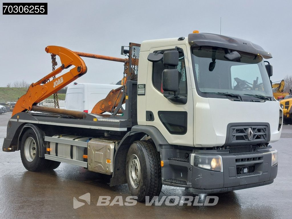 Renault D-Wide 380 4X2 14tons JOAB skiploader Air suspension Automatic ACC Euro 6
