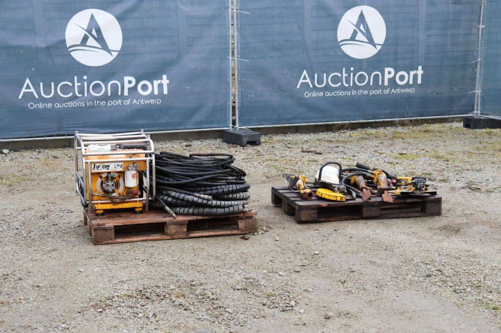 Lifton LP8 Benzin-Hydraulikpumpe (140 bar) mit Meißeln und Schleifmühlen