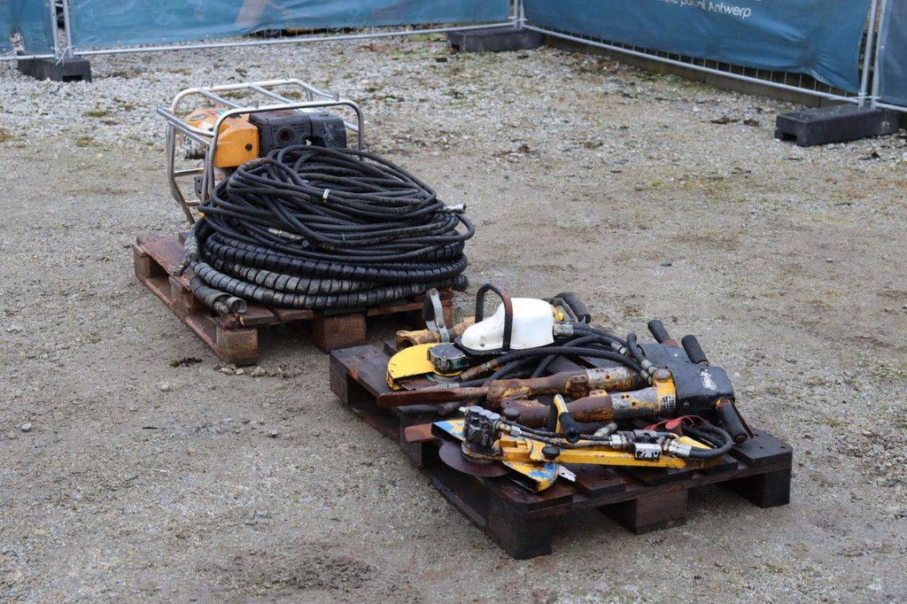 Lifton LP8 Benzin-Hydraulikpumpe (140 bar) mit Meißeln und Schleifmühlen