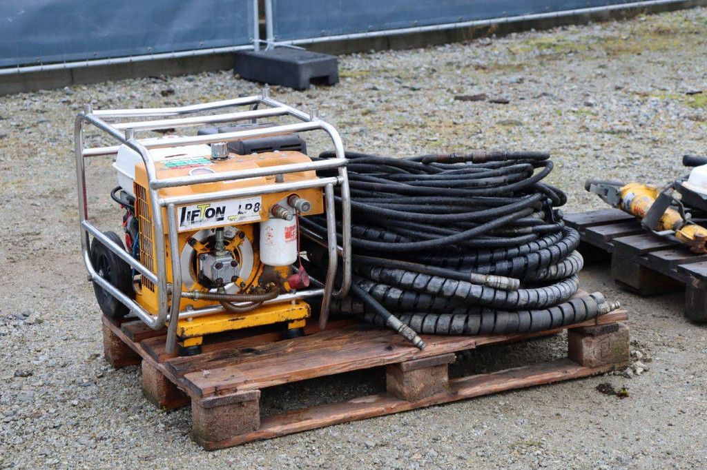 Lifton LP8 Benzin-Hydraulikpumpe (140 bar) mit Meißeln und Schleifmühlen