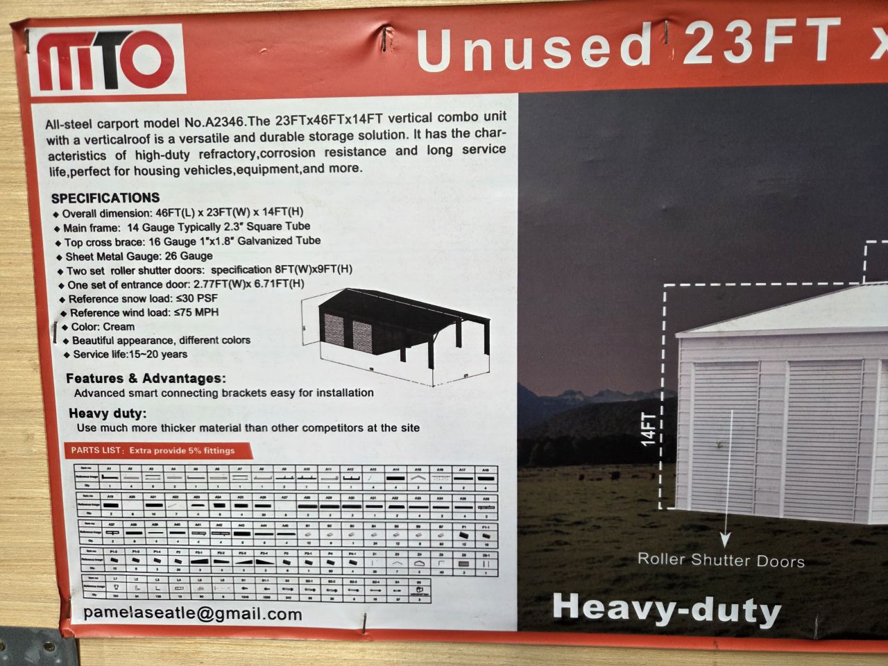 Loods met overkappingen 100m2 7x14M schuur tuinhuis