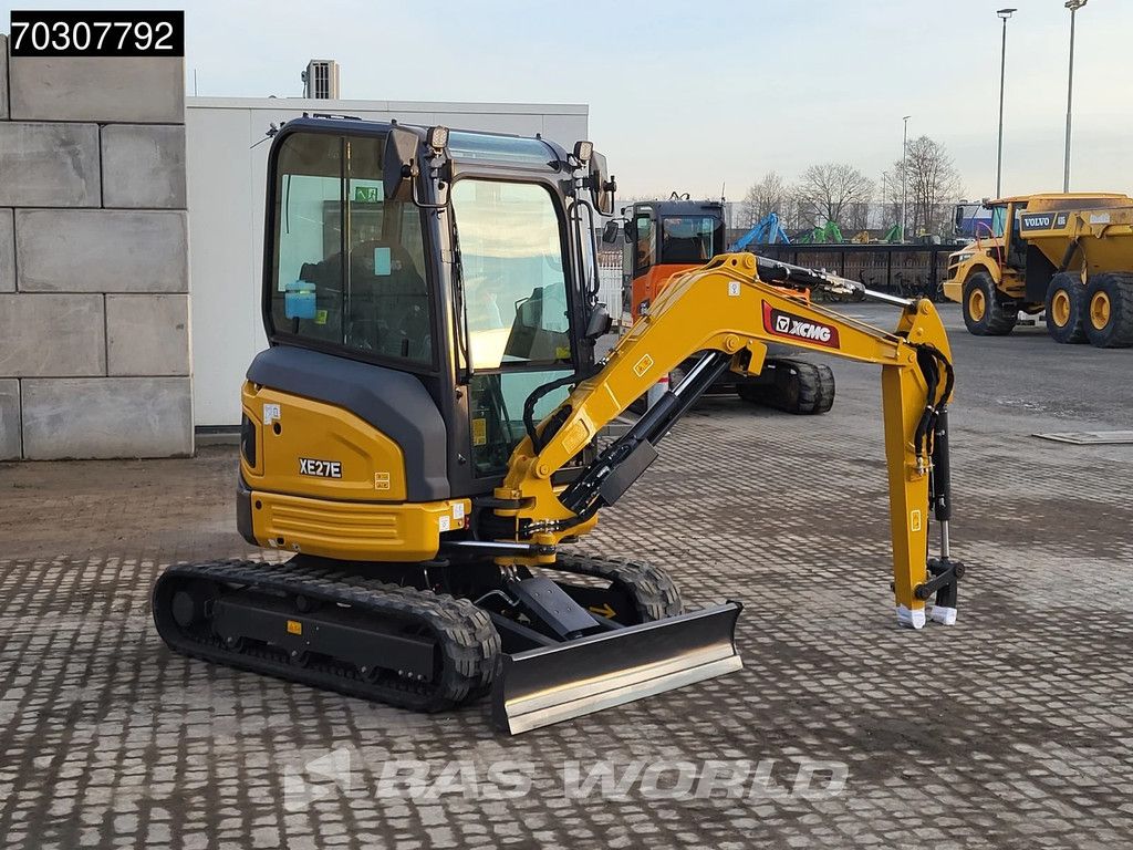 XCMG XE27 E FACTORY WARRANTY - KUBOTA ENGINE - CE CERTIFIED