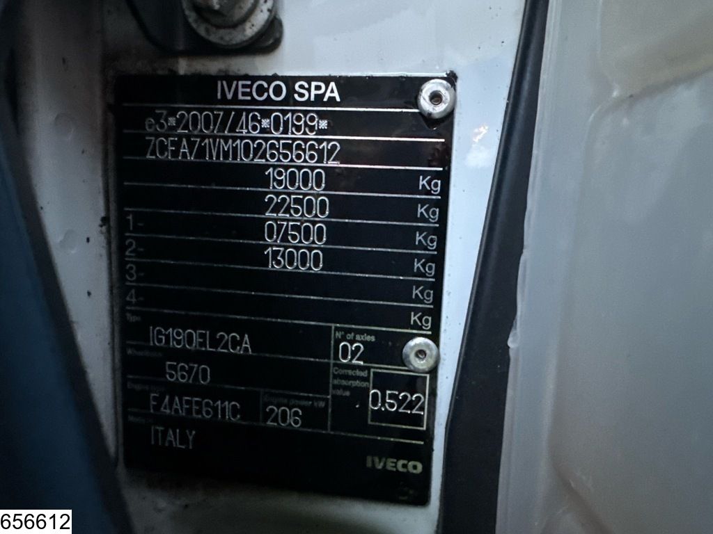 Iveco Eurocargo 190 280L EURO 6, Dhollandia