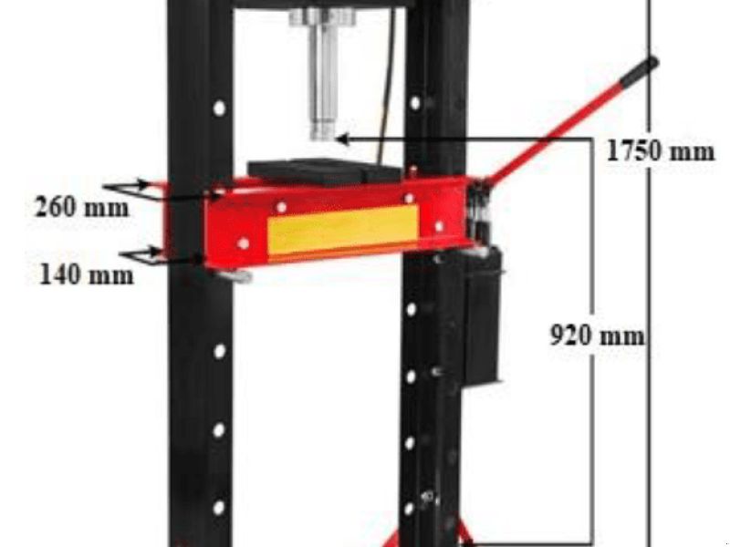 Redats Hydraulisch-pmatische Werkstattpresse 30t H-380P