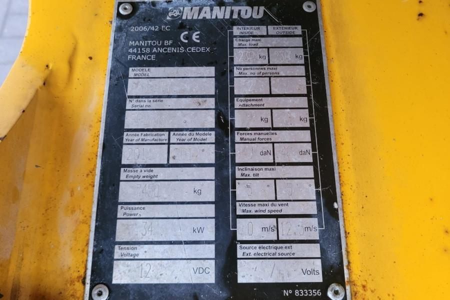 Manitou 160ATJ As-Is, Diesel, 4x4x4, 16m Working Height, 8