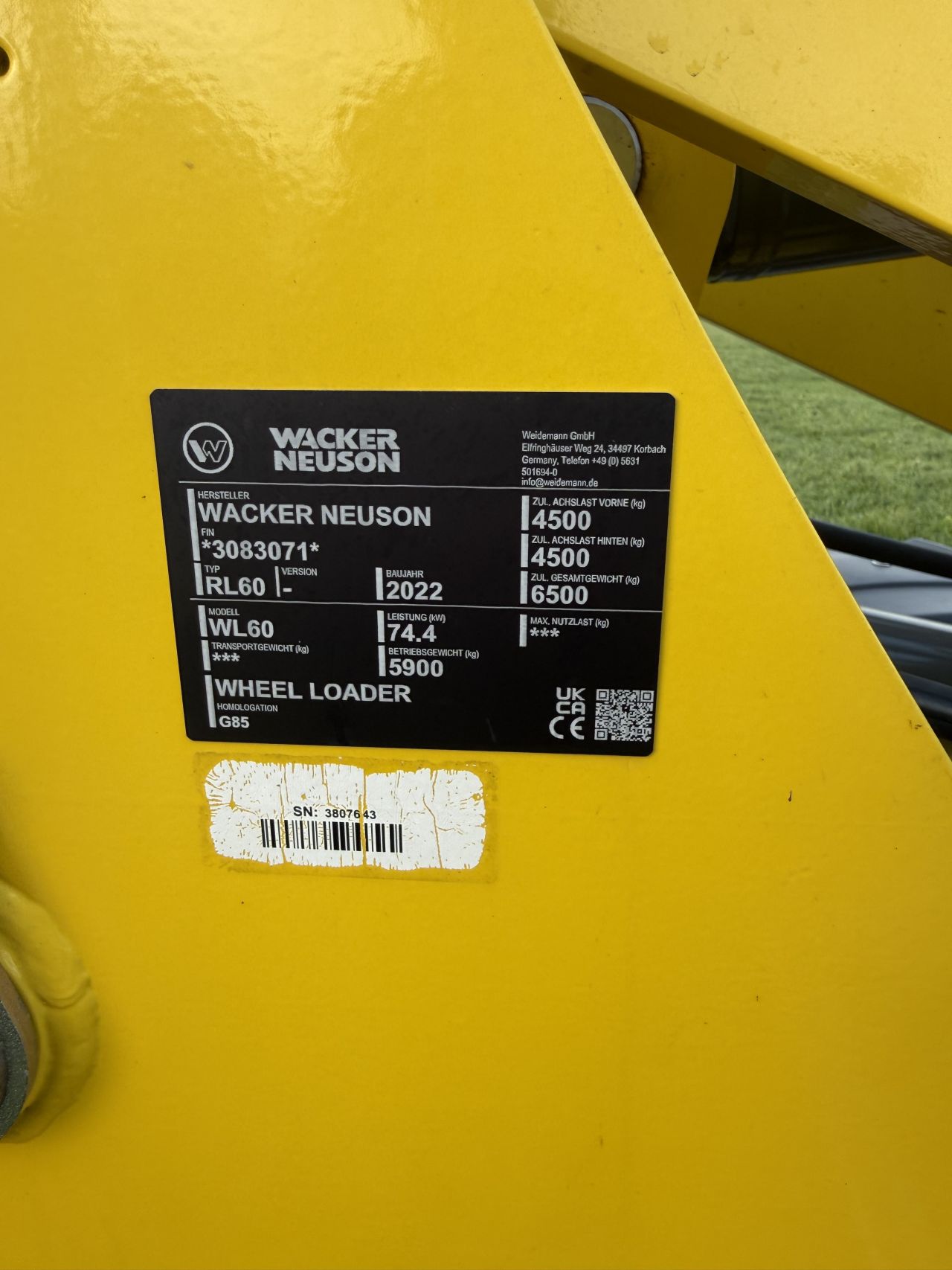 Wacker Neuson wl60 ( 330 uur )