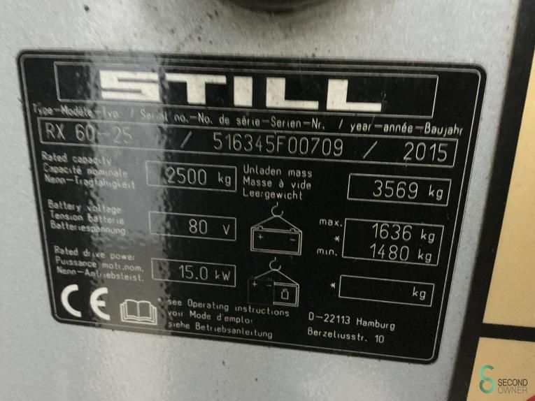 Forklifts Electric Still RX60-25 2015 Non-marking